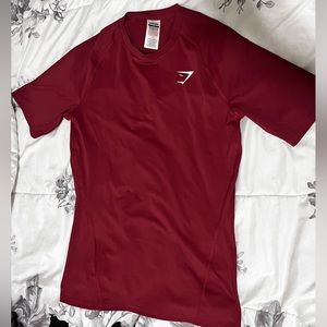 Gymshark maroon Men shirt